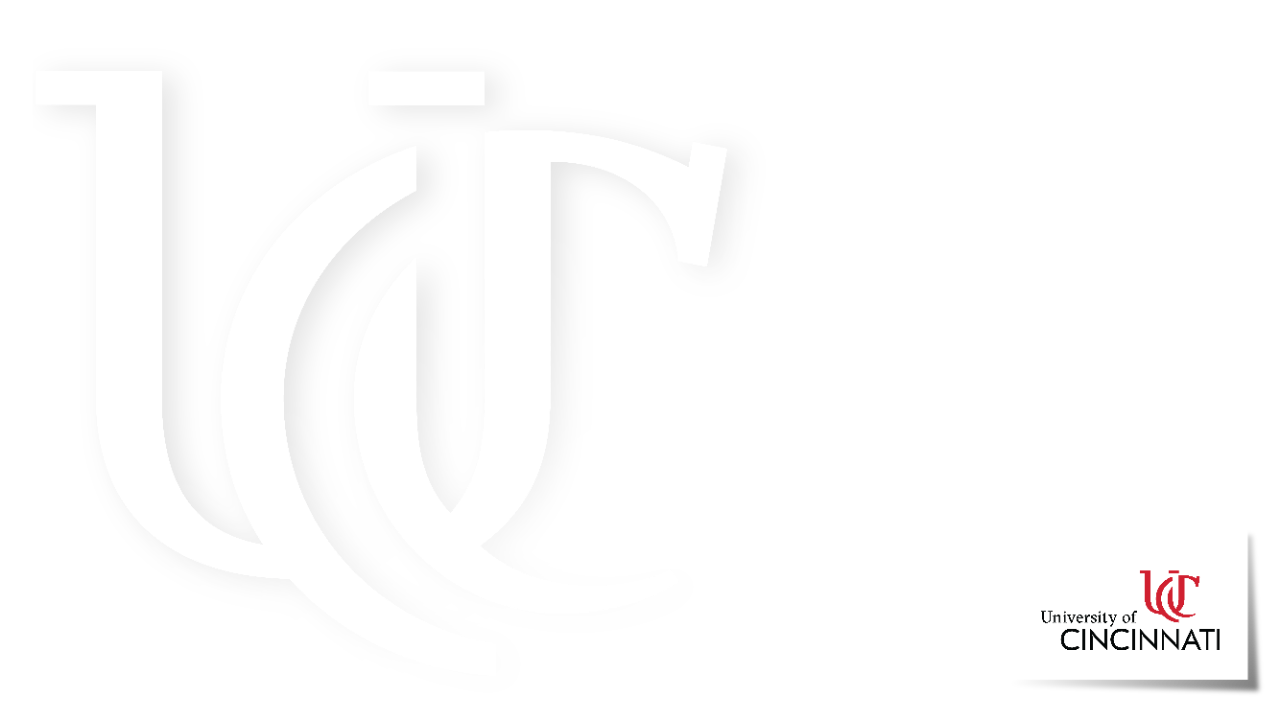 UC Monogram with Logo Wide PowerPoint