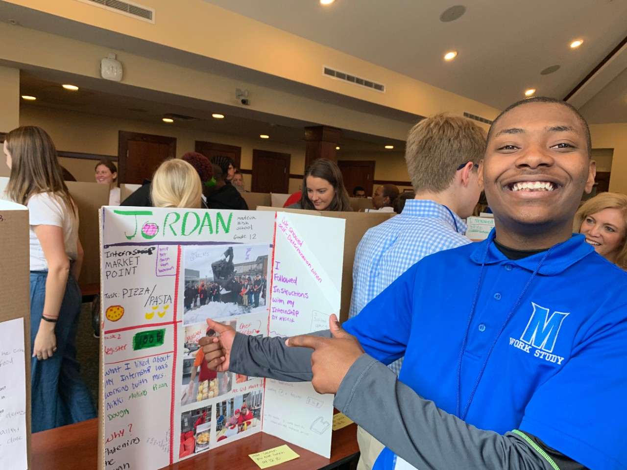 CEES Student, Jordan, is proud to share his experiences on UC’s campus during the 2019 Spring Poster Board Presentation