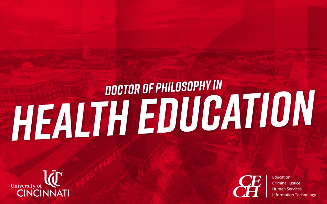 Click on the picture to listen to the webinar on Health Education graduate studies